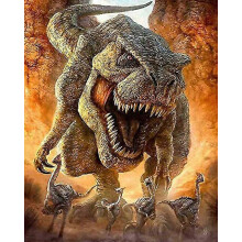 (11.8x15.7 inch, One size) Full Drill 5d Diy Diamond Painting "dinosaur" Embroidery Cross Stitch 3d Home Decor