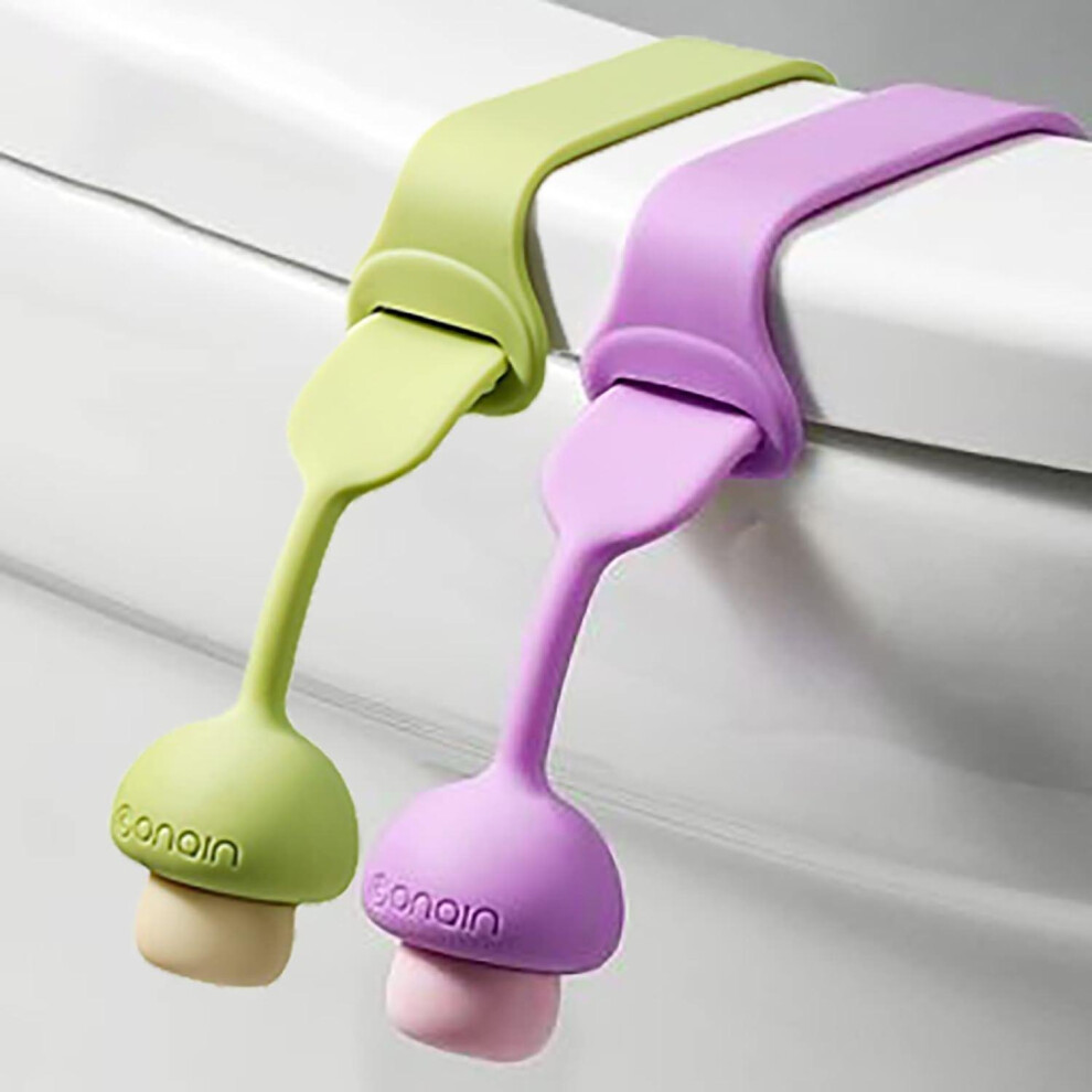 (As show, One size) 2 Pcs Toilet Lid Lifter, Silicone Toilet Cover/seat Lifter Handle Seat Cover Lifter Toilet Seat Holder Lift Tools Bathroom Accessories For Home, Offic