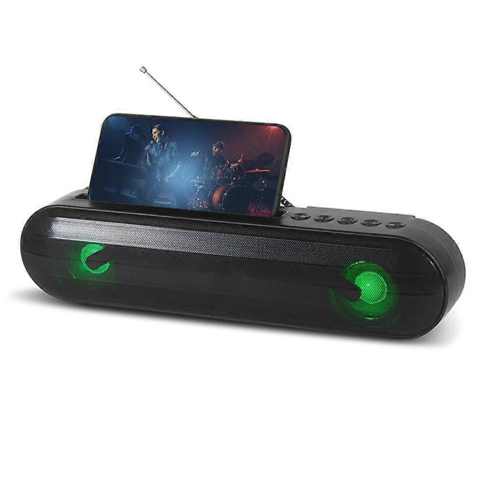 (As show, One size) Bluetooth Speaker, Portable Wireless Speakers, FM Radio Automatic Station Search, Wireless Stereo Pairing, Bluetooth 5.0 Speaker, for Home Outdoors Tr