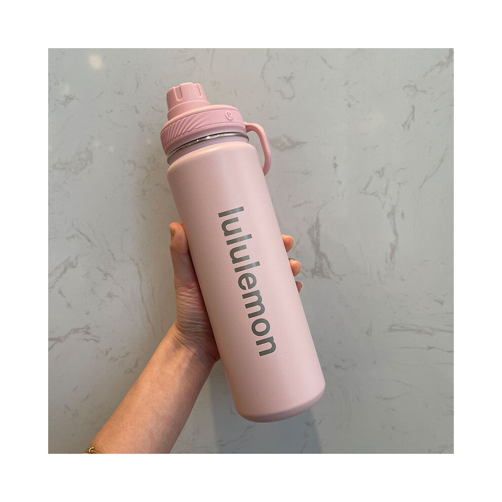 (Pink, 24oz) Lululemon Back To Life Water Bottle Sport 24oz 710ml Insulated
