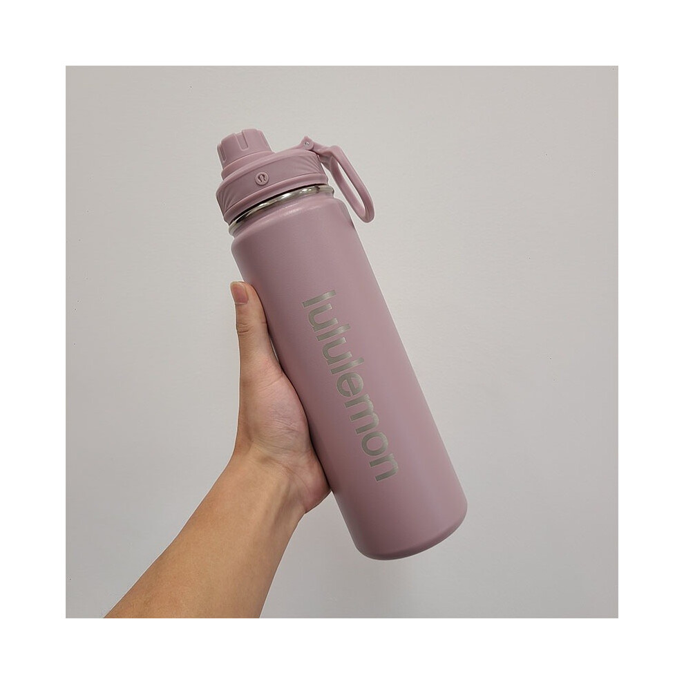 (Purple fog, 24oz) Lululemon Back To Life Water Bottle Sport 24oz 710ml Insulated