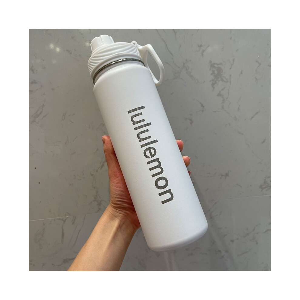 (White, 24oz) Lululemon Back To Life Water Bottle Sport 24oz 710ml Insulated