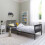 Noa and Nani Otis Single Bed 3ft Frame in Anthracite 1