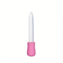 (Pink) 1pc Pink Silicone Dropper Applicator with Clear Drip Tray - Precision Temperature Control for Baking, Cooking & Food Preparatio