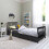 Noa and Nani Otis Single Bed 3ft Frame with 2 Storage Drawers in Anthracite 1