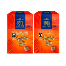 Tate & Lyle Fairtrade Demerara Rough Cut Sugar Cubes – 1 kg (Pack of 2) | Fairtrade Cane Sugar Cubes,