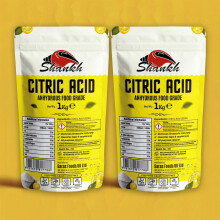 Shankh Citric Acid - 1kg (Pack of 2) | Pure, Natural & Multi-Purpose | Ideal for Cooking, Cleaning, Preserving & DIY Projects