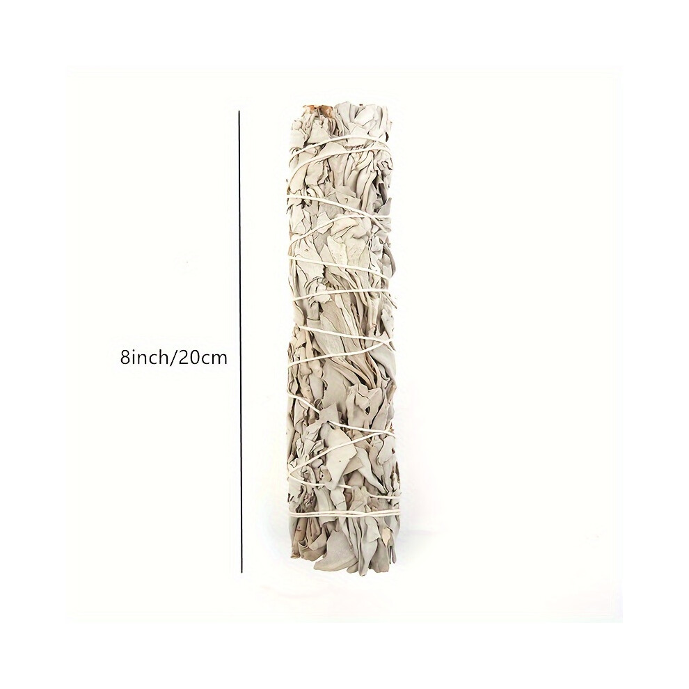 (8inch/20cm) 1 Bundle California Sage White Sage Smudge Sticks - Home Cleansing and Meditation Incense Plant Material-image-OPC-PHSTB58-NEW