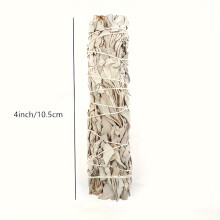 (10.16 cm) 1 Bundle California Sage White Sage Smudge Sticks - Home Cleansing and Meditation Incense Plant Material