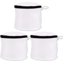 (As show, One size) Washing Machine Net, 3 Pcs Cylindrical Laundry Bags With Zipper For Machine Washing