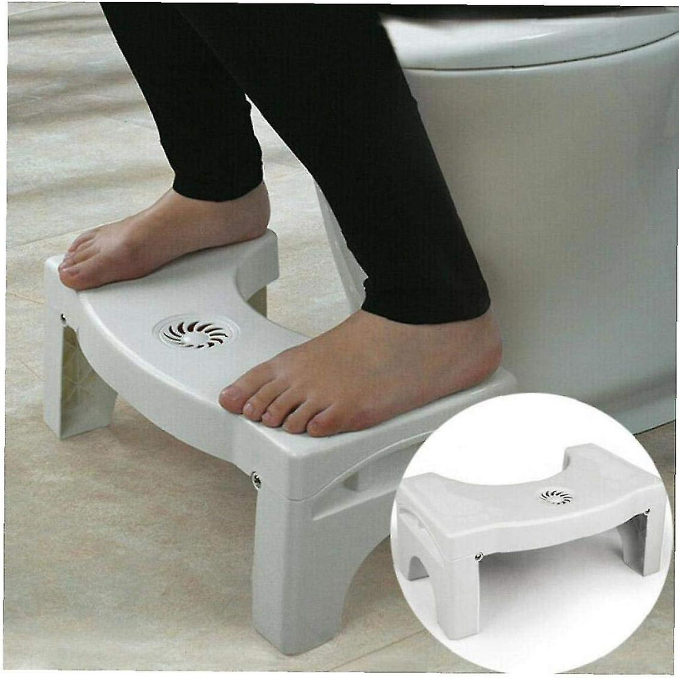 Kikidex (As Show, One Size) Adult Toilet Stool, Foldable Toilet Stool, Adult Toilet Aid, Step Stool, Squatting Foot Stool, Toilet Stool