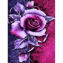 (15.7x19.6inch, One size) 5d Diy Full Round Diamond Painting Rose Diamond Rhinestone Embroidery Cross Stitch Home Decor Gift