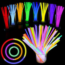 (As show, One size) 70 Pcs 8 Inch Glowsticks With Connectors | Glow In The Dark Light Up Sticks Party Favors Decorations