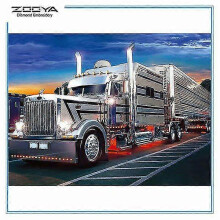 (11.8x15.7 inch, One size) Diy 5d Full Dril Diamond Painting Truck Embroidery Cross Stitch Mosaic Home Decor Gift