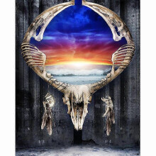 (15.7x19.6 inch, One size) 5d Diy Diamond Embroidery Seaside Scenery Diamond Painting Scenery Full Round Cross Stitch Crystal Wall Painting Gift