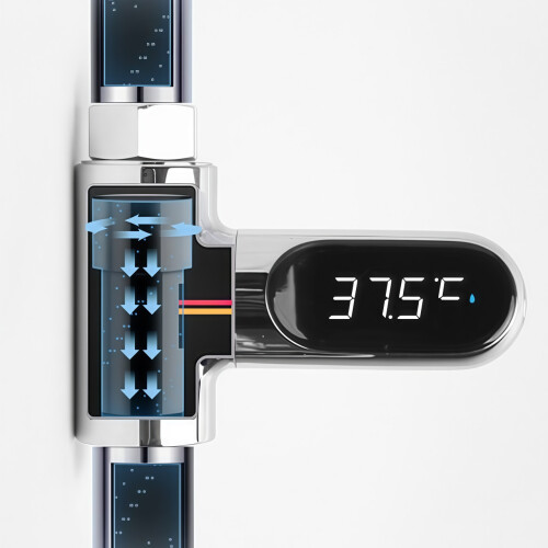 LED Showerhead Thermometer 2pcs 2
