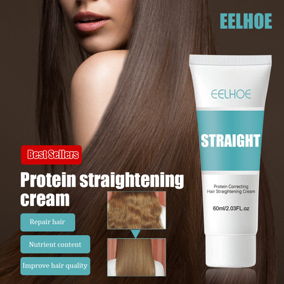 3Pcs Protein Correcting Straightening Hair Straight Hair Smooth 60Ml Cream