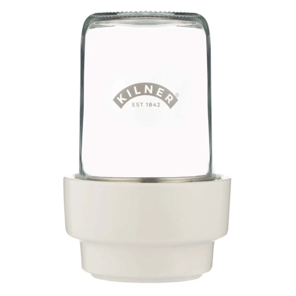 Kilner Wide Mouth Sprouting Jar Set With Ceramic Base And Lid Sieve Growing Seeds Beans