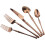 20 Piece Luxury Flatware Set Dishwasher Safe Service for 4 2
