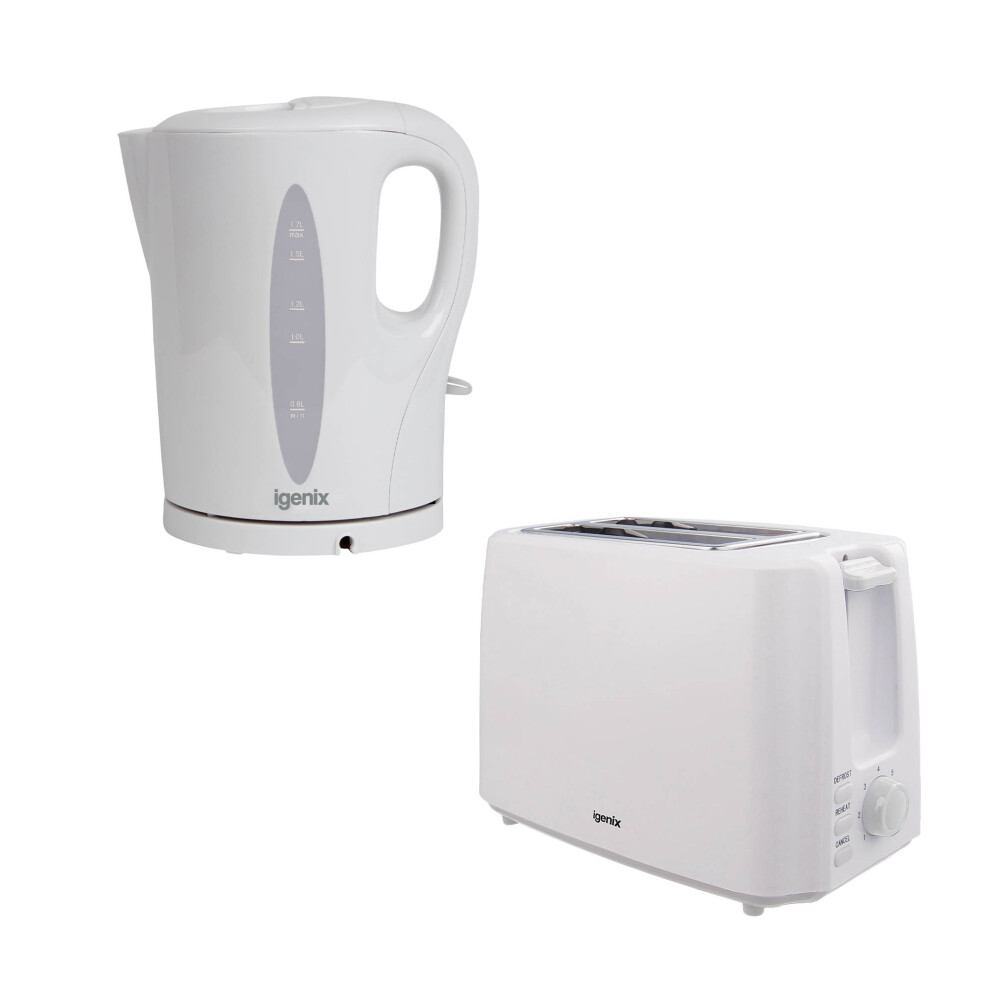 Igenix 1.7L Kettle and 2 Slice Toaster White-image-OPC-PHSTPQY-NEW