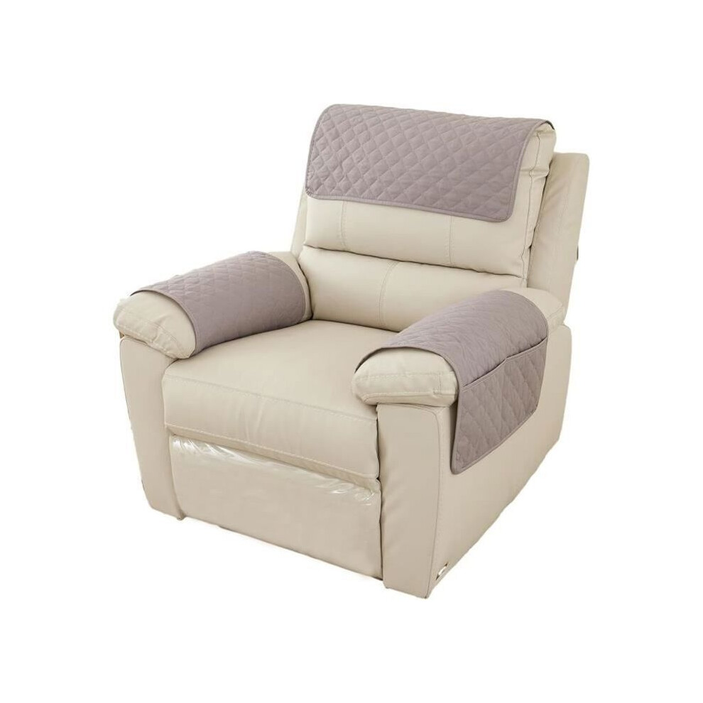 Housse de fauteuil 1 place, housse de fauteuil, housse de canapé réversible avec accoudoirs