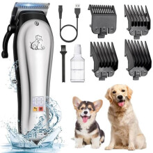 Tondeuse pour chien BYONDSELF, 2000 mAh, avec 4 têtes professionnelles, faible bruit, écran LED, adaptée aux chiens