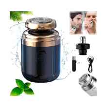 Rasoir électrique portable 2 en 1 Eternal Starlight, mini-rasoir à capsules (noir)