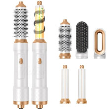 Brosse sèche-cheveux 5 en 1 Air Styler - Brosse lissante avec 5 accessoires - Fer à friser Airflow