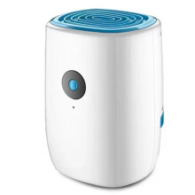 Déshumidificateur 220 V pour chambre et sous-sol - Compact, résistant à l'humidité, absorption efficace pour un air sain Blanc Bleu