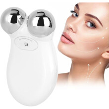 Appareil de lifting du visage Ă microcourant, mini rouleau de massage facial 3D en forme de Y, anti-rides