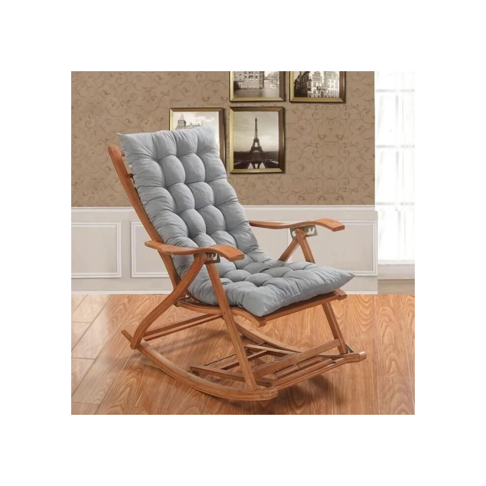 Coussin épais pour fauteuil à bascule, fauteuil relax, 110 x 40 cm, gris
