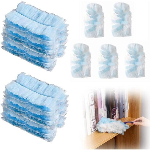 30 recharges de plumeau, compatibles avec Swiffer Duster (bleu)