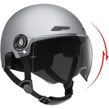 Casque de vélo avec visière - AQSACOKIYA - Casque de trottinette électrique - Haute protection - Taille 54-62 cm - Gris