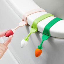 Rehausseur de siège de toilette - Accessoires de salle de bain - Silicone - Réglable - 3 pièces - Hygiénique