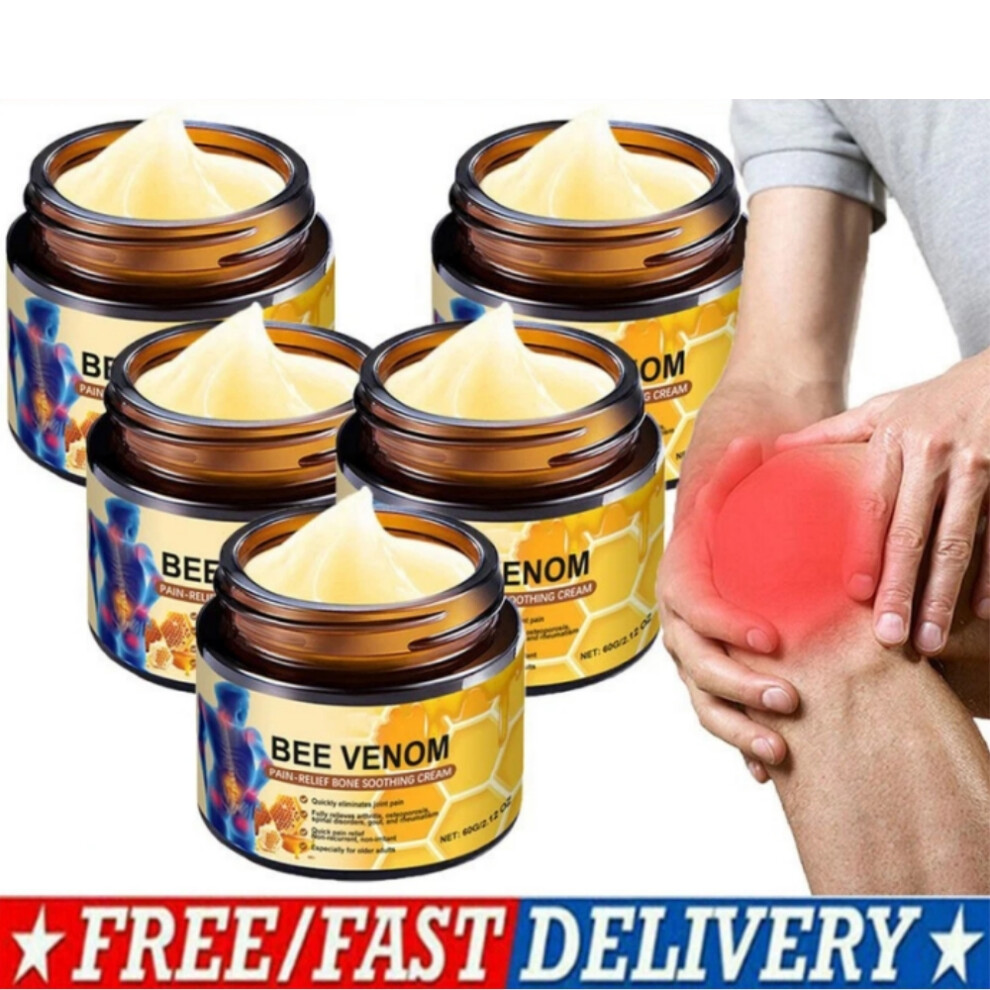5Pc Bee Venom Pain Relief Treatment Bee Venom Joint Treatment Gel Cream