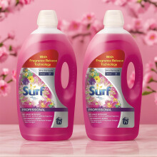 Surf Professional Tropical Lily Liquigel – 5L (Pack of 2) – 200 Washes, Floral Scent Laundry Detergent