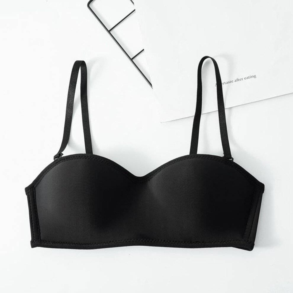 (black, 36/80AB) Invisible Push Up Strapless Bra For Wedding Without Strap Women Sexy Wireless Bralette Top Lingerie Seamless Underwear