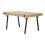 Seconique Treviso Dining Table - L90 x W150 x H76 cm - Light Oak Effect/Black 1