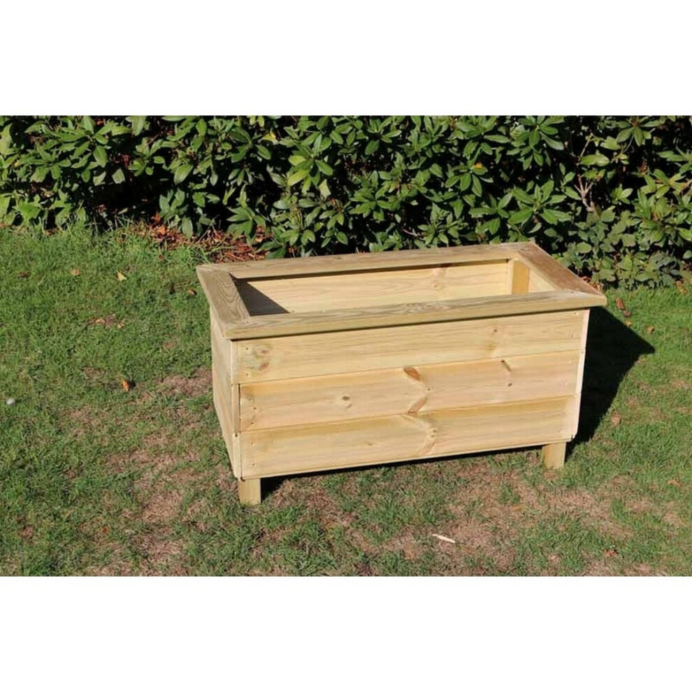 Multi Pack of 3 - Trough Planters, Wooden Garden Pot/Tub for Plants - L40 x W80 x H40 cm - Fully Assembled-image-OPC-PHSV65Z-NEW