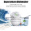 (Green) Dishwasher, Mini, Portable, Waterproof, Blue, 8.1 oz, Abs, Touch Controls, Freestanding 2