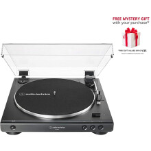 Audio Technica AT-LP60X Fully Automatic Belt-Drive Stereo Turntable Black - Free Gift RRP 15!