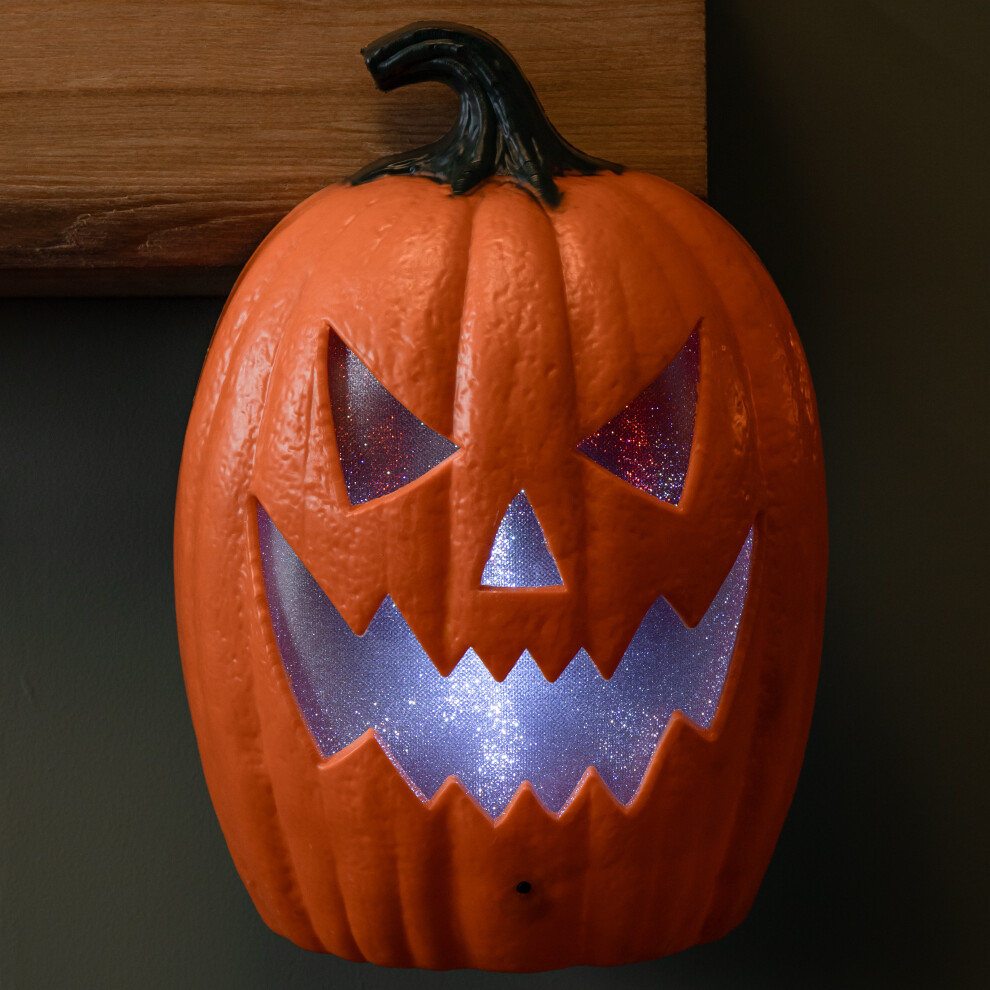 Three Kings 22Cm Battery Operated Light Up Laughing Jack O' Lantern Halloween Decoration With Leds - Image 6