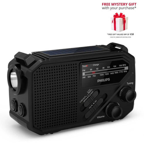 Philips Radio Philips portatile con lampada torcia