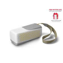 (White) Philips TAS4807 Audio Wireless Bluetooth Waterproof IP67 Speaker - Free Gift RRP 10!