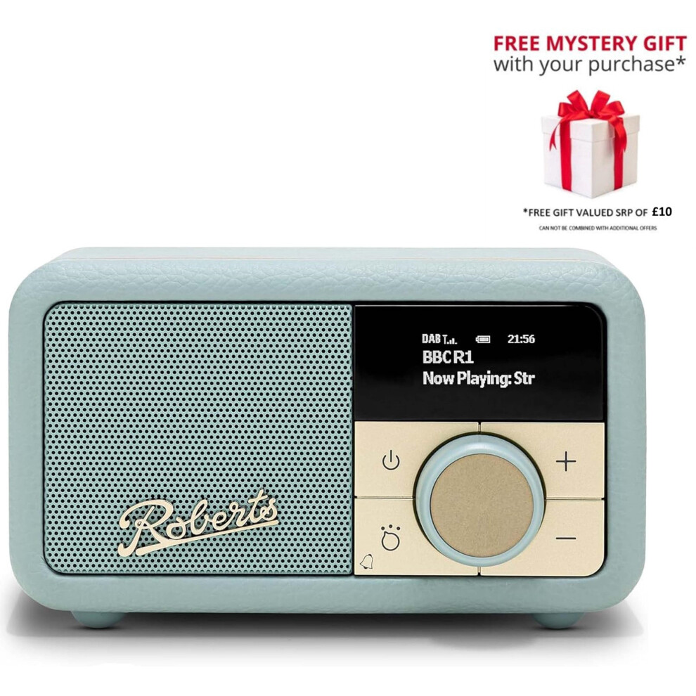 (DuckEgg) Roberts Revival Petite 2 DAB/DAB+/FM/BT Radio - Free Gift RRP 10