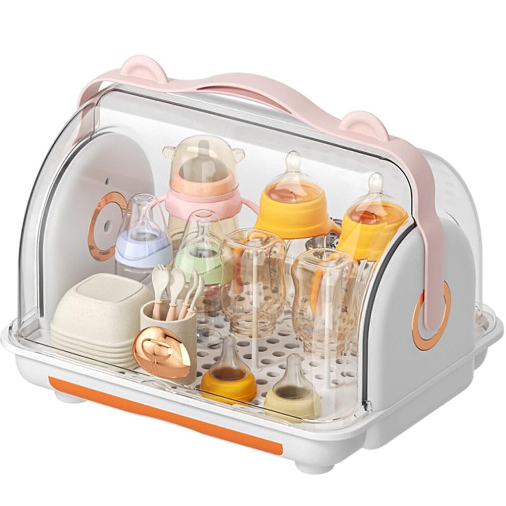 Baby Bottle Drying Rack Storage Kitchen Cabinet Organizer Countertop Dryer