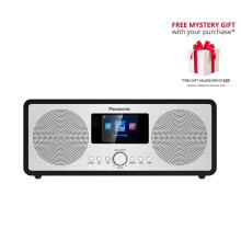 Panasonic RF-D40EGK-K Bluetooth Internet Radio – Free Gift RRP 20!