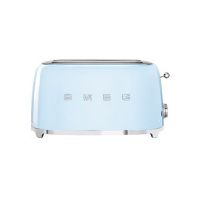 (Cream) Smeg TSF01 2 Slice Toaster + TSBW01 Bun Warmer Bundle