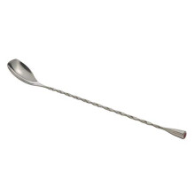 Twisted Bar Spoon for Cocktail Mixing and Serving