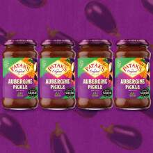 Patak's Aubergine Pickle 312g (Pack of 4) – Traditional Indian Brinjal Pickle